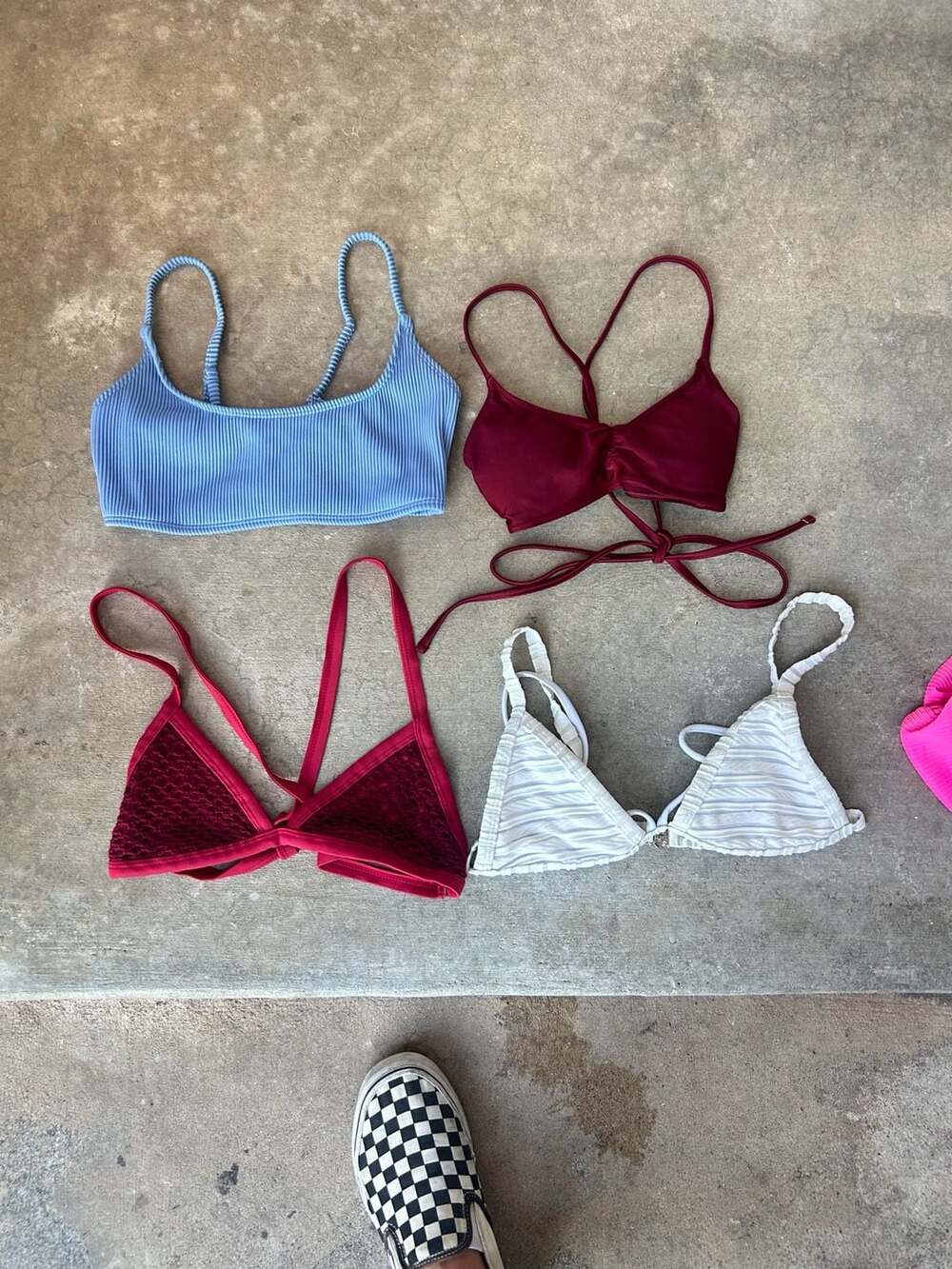 Lot of 4 Women's bikini tops